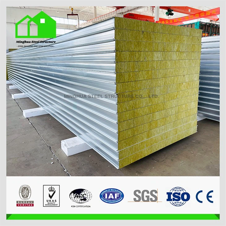 Panel Wal brechdanau gwlân roc metel